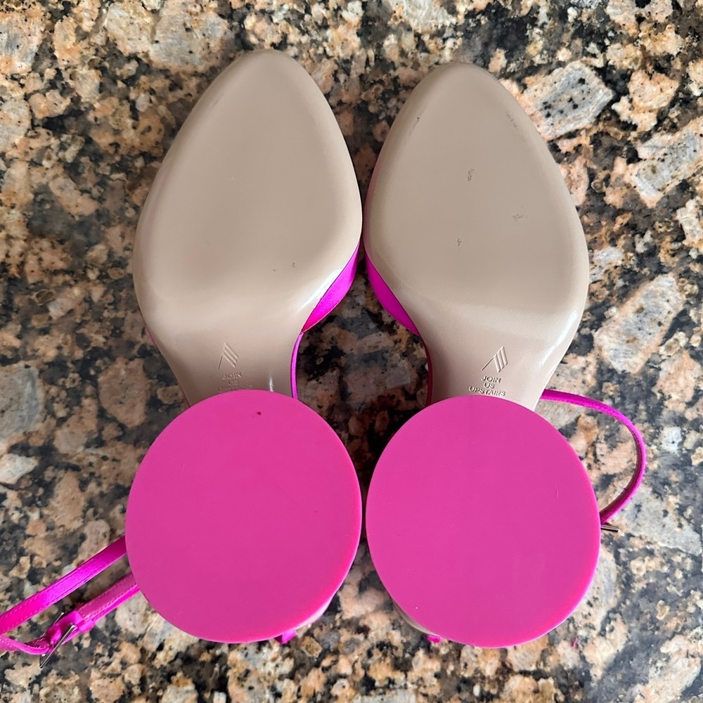 The Attico Luz fuchsia/pink sandals round heels - Picture 8 of 9